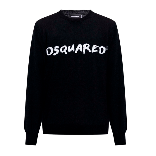 Suéter Negro Dsquared2 Logo