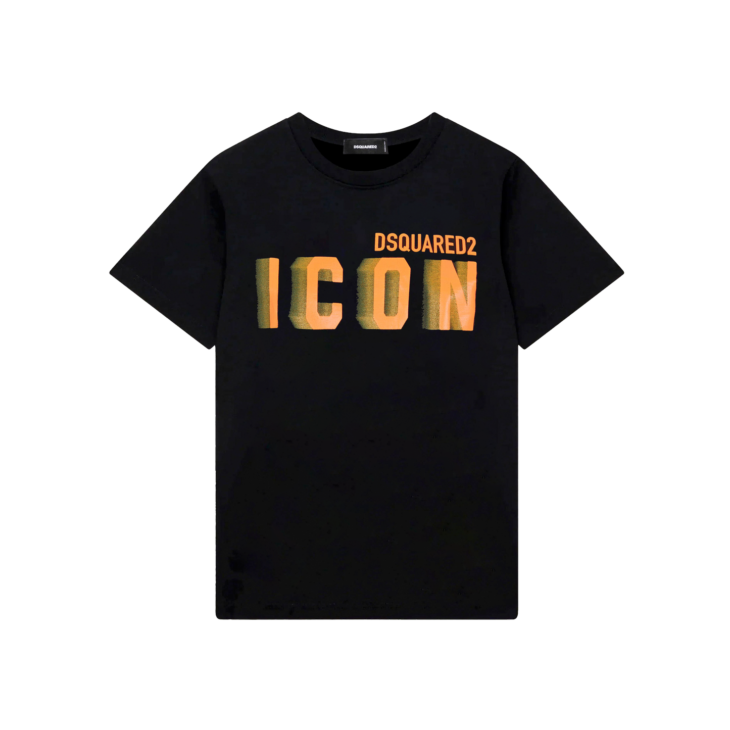 Camiseta Negra Dsquared2 Amarillo Icon