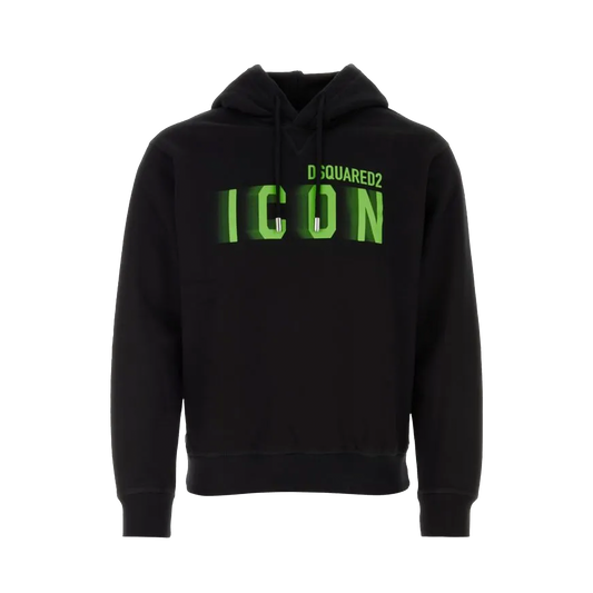 Buzo Tipo Hoodie Negro Dsquared2 Verde Icon