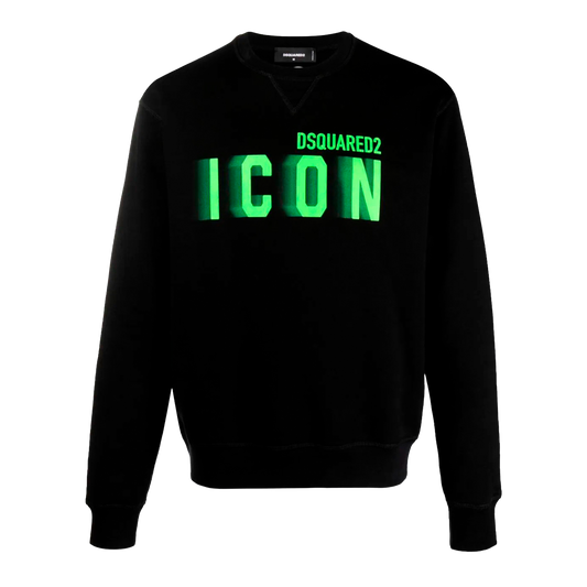Hoodie Negro Dsquared2 Verde Icon