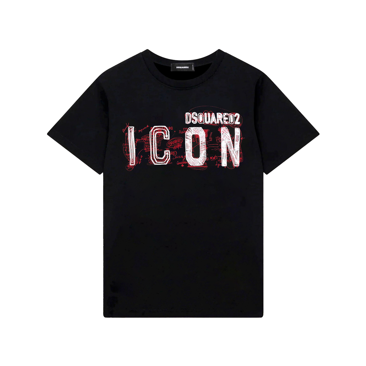 Camiseta Negra Dsquared2 Embroidered