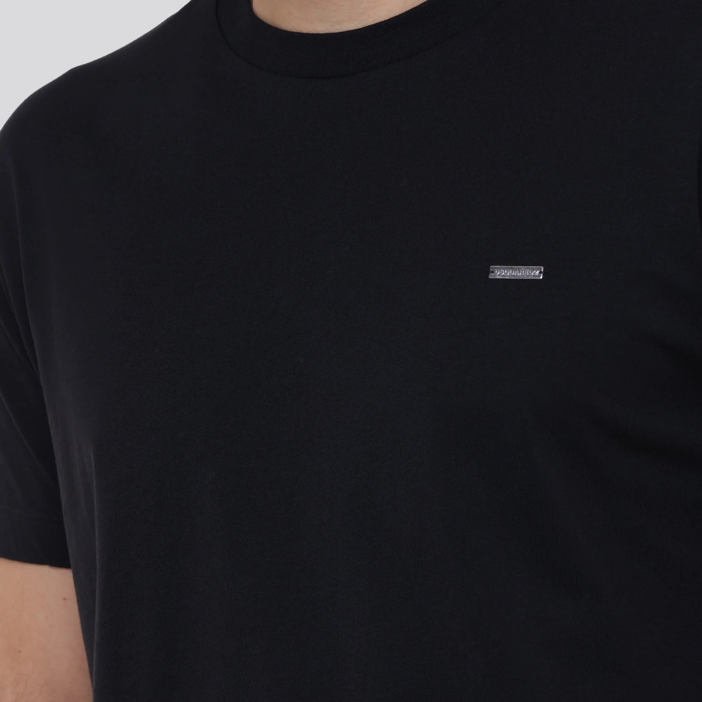 Camiseta Negra Dsquared2 Basic Plaque