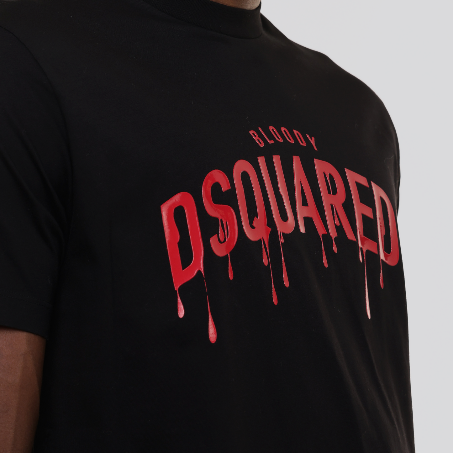 Camiseta Negra Dsquared2 Multi Tears