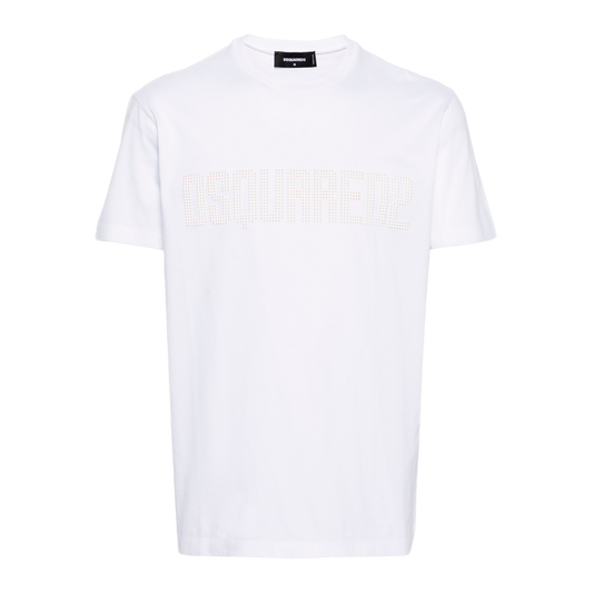 Camiseta Blanca Dsquared2 Crystal Logo