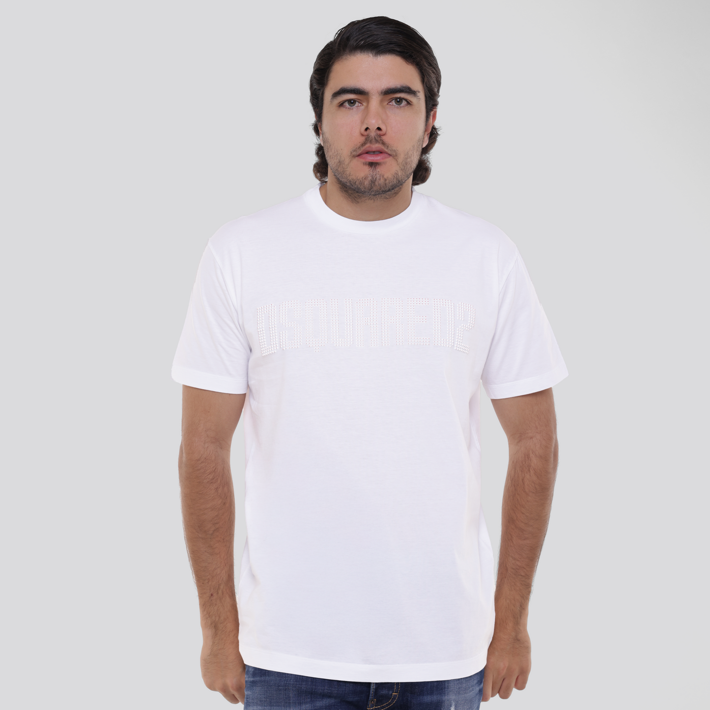 Camiseta Blanca Dsquared2 Crystal Logo