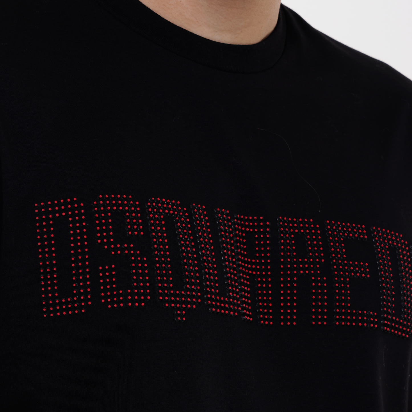 Camiseta Negra Dsquared2 Crystal Logo