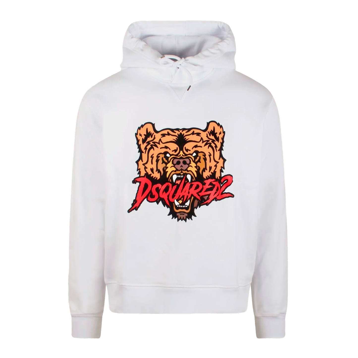 Buzo Tipo Hoodie Blanco Dsquared2 Tiger