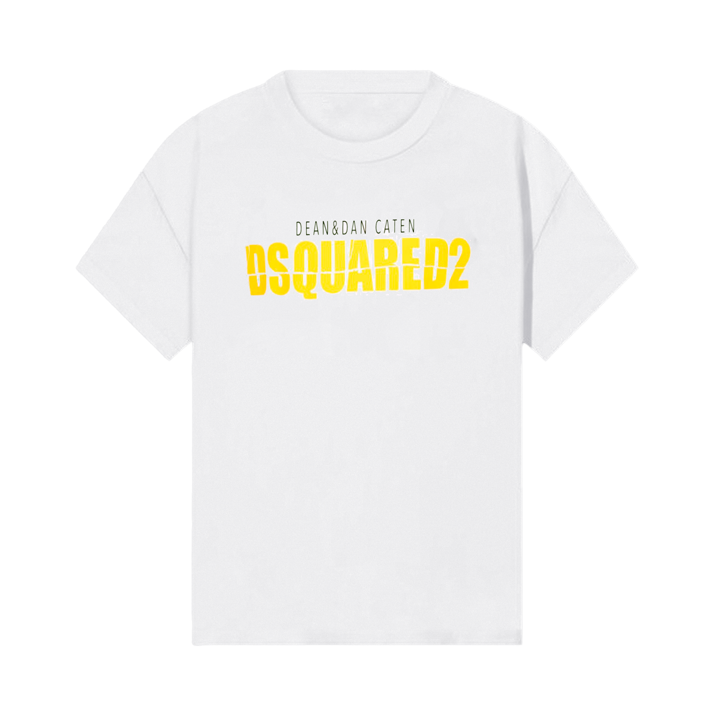 Camiseta Blanca Dsquared2 Amarillo Dan