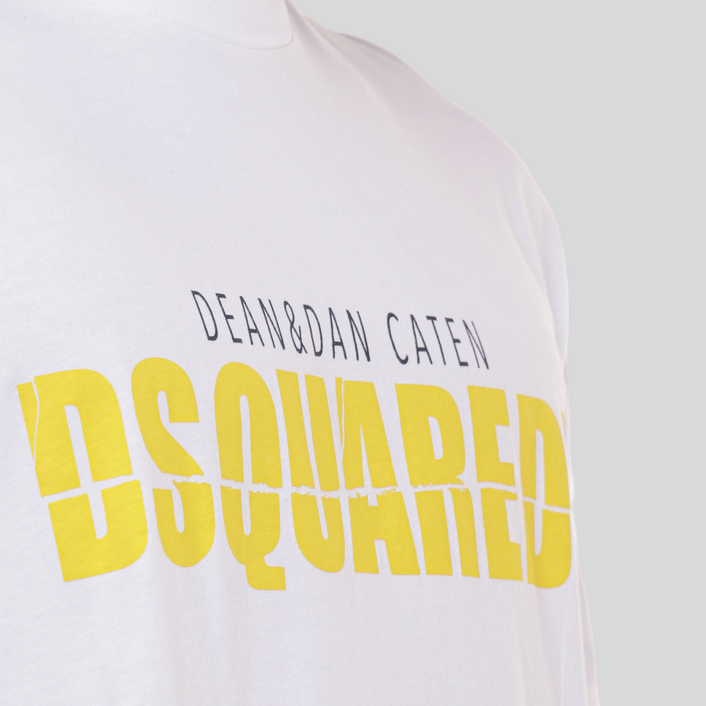 Camiseta Blanca Dsquared2 Amarillo Dan