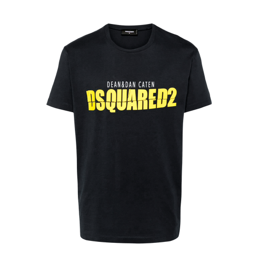 Camiseta Negra Dsquared2 Amarillo Dan
