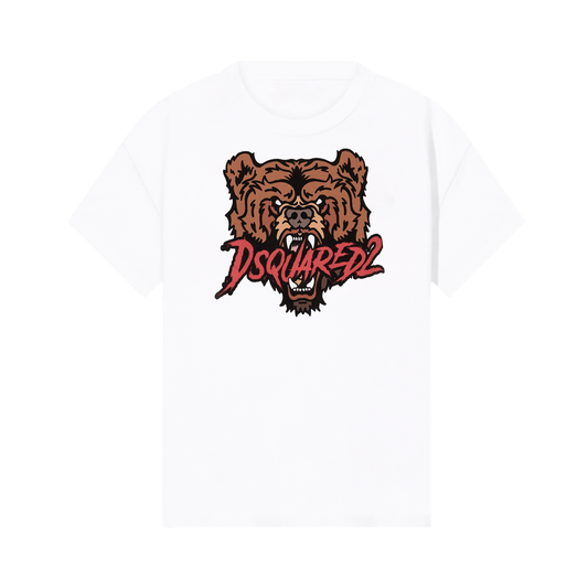 Camiseta Blanca Dsquared2 Graphic Teddy