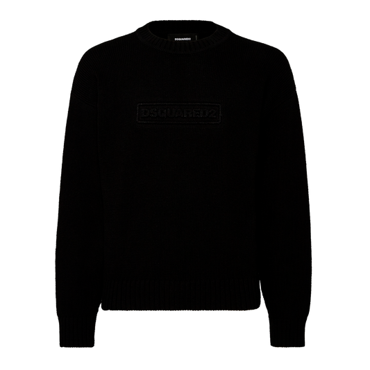 Buzo Negro Dsquared2 Logo