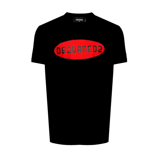 Camiseta Negra Dsquared2 Circle