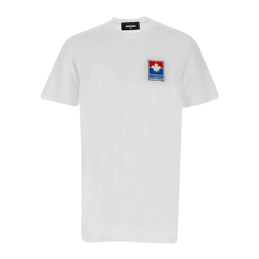 Camiseta Blanca Dsquared2 Leaf
