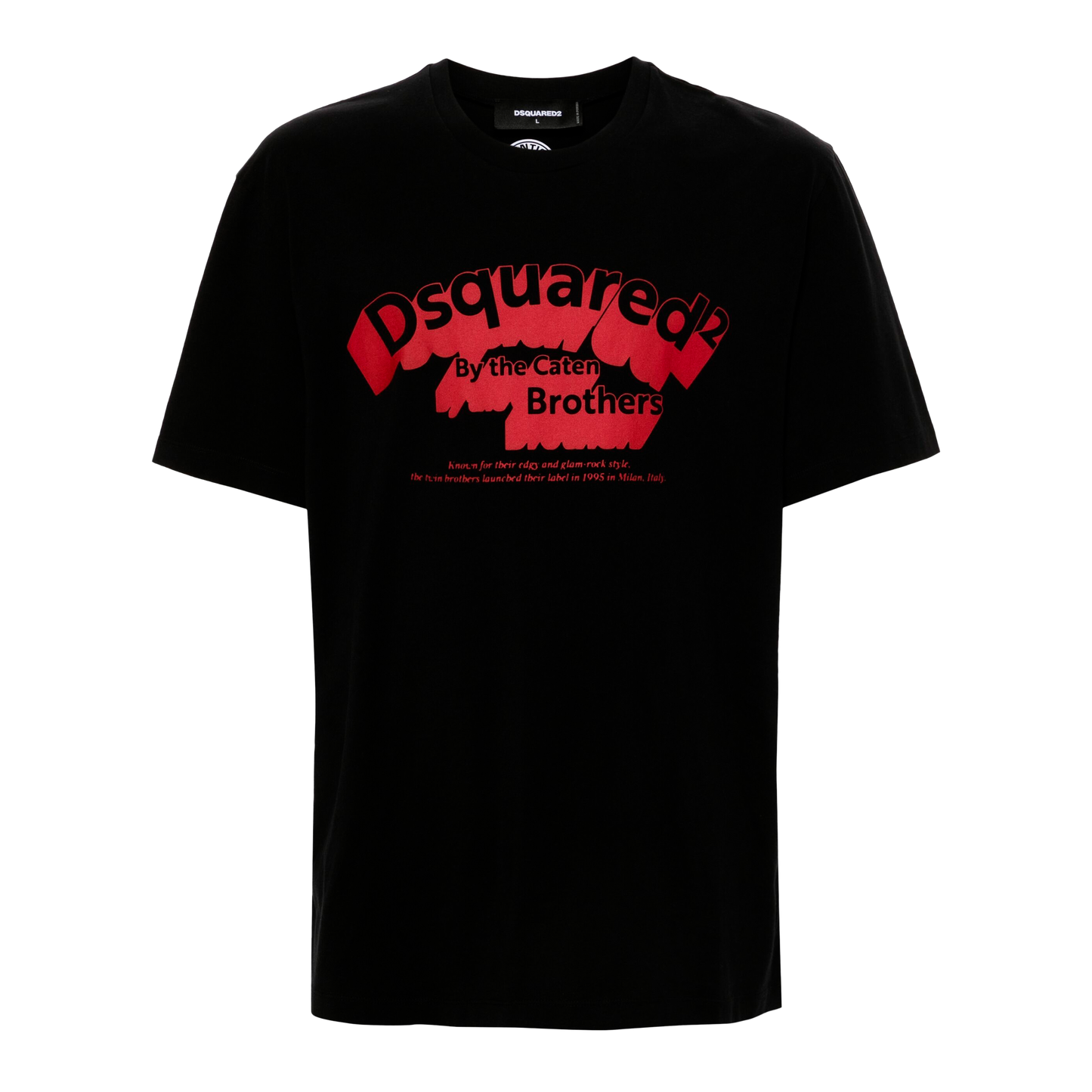 Camiseta Negra Dsquared2 Brothers