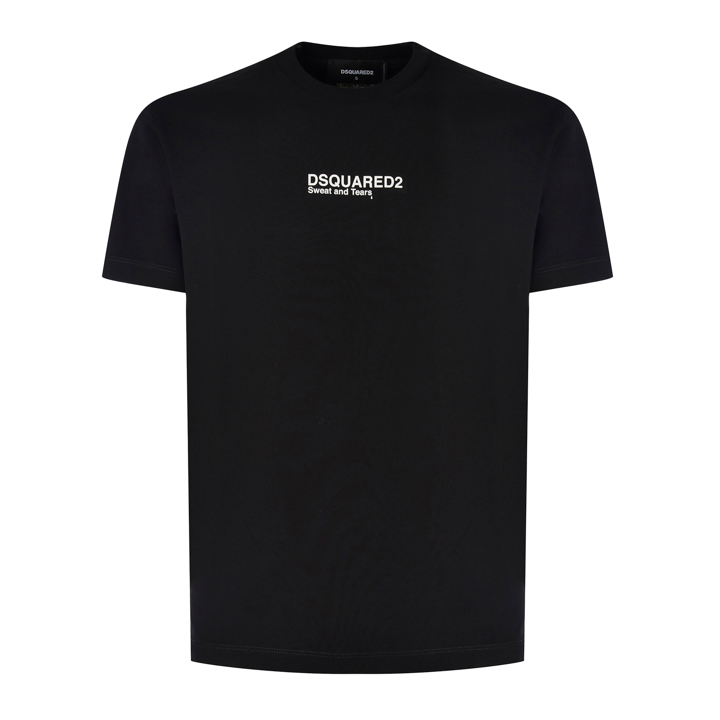 Camiseta Negra Dsquared2 Tears