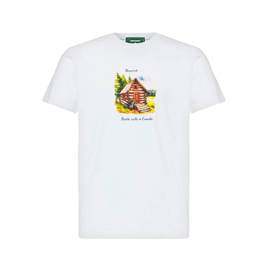 Camiseta Blanca Dsquared2 Casetta
