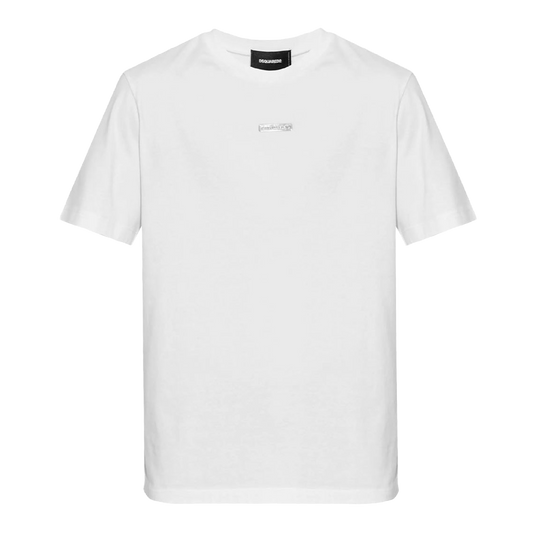 Camiseta negra Dsquared2 Silver Plaque
