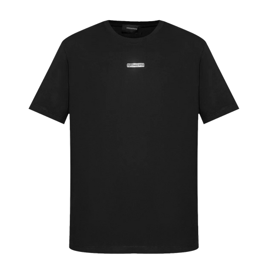 Camiseta Negra Dsquared2 Silver Plaque