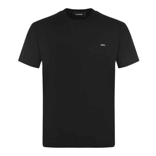 Camiseta Negra Dsquared2 Basic Plaque