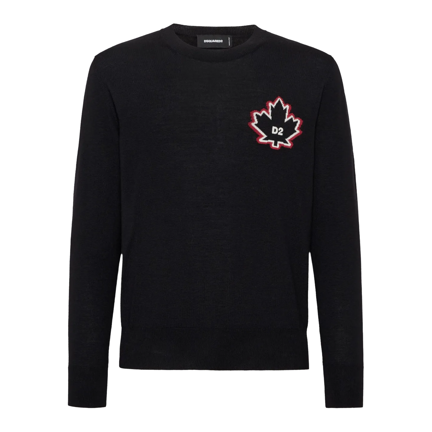 Buzo Negro Dsquared2 Leaf