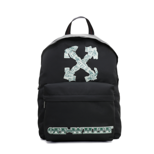 Morral Negro Off-White Money Print