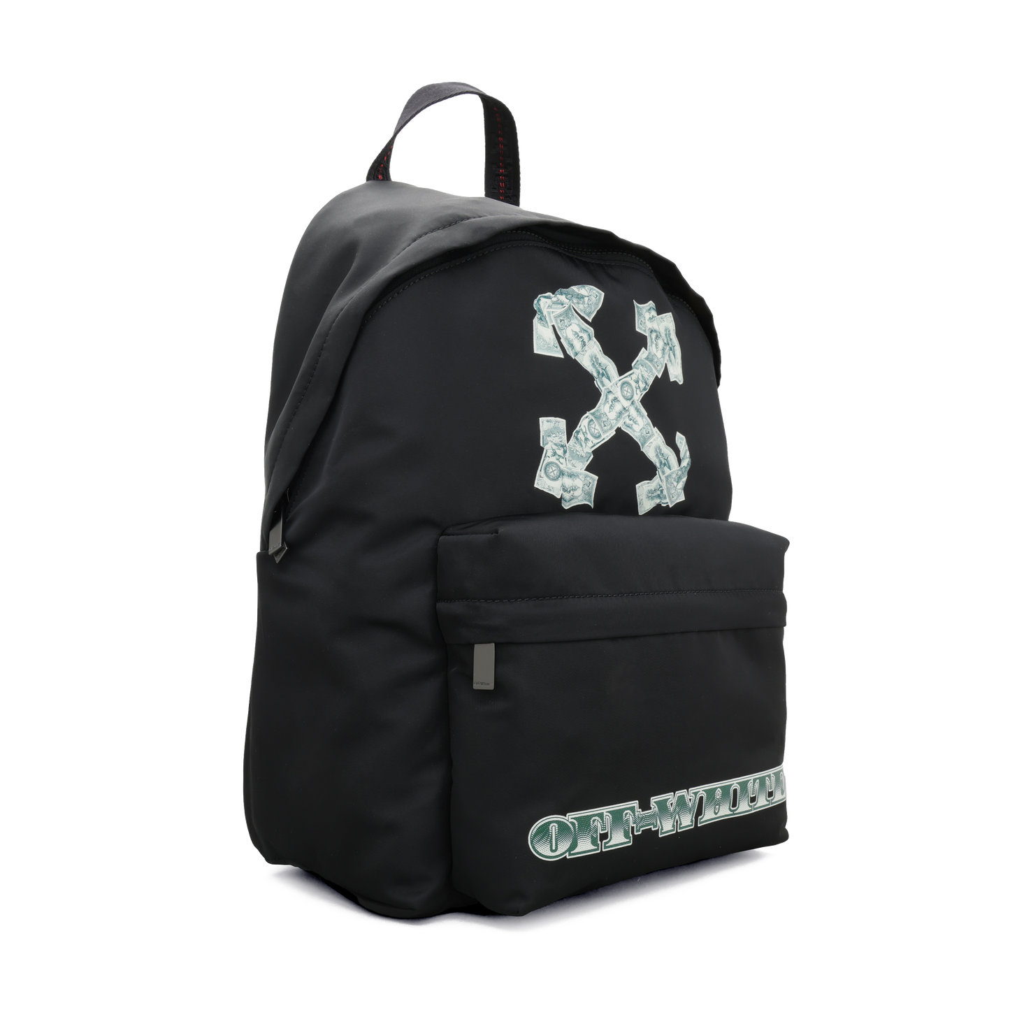 Morral Negro Off-White Money Print