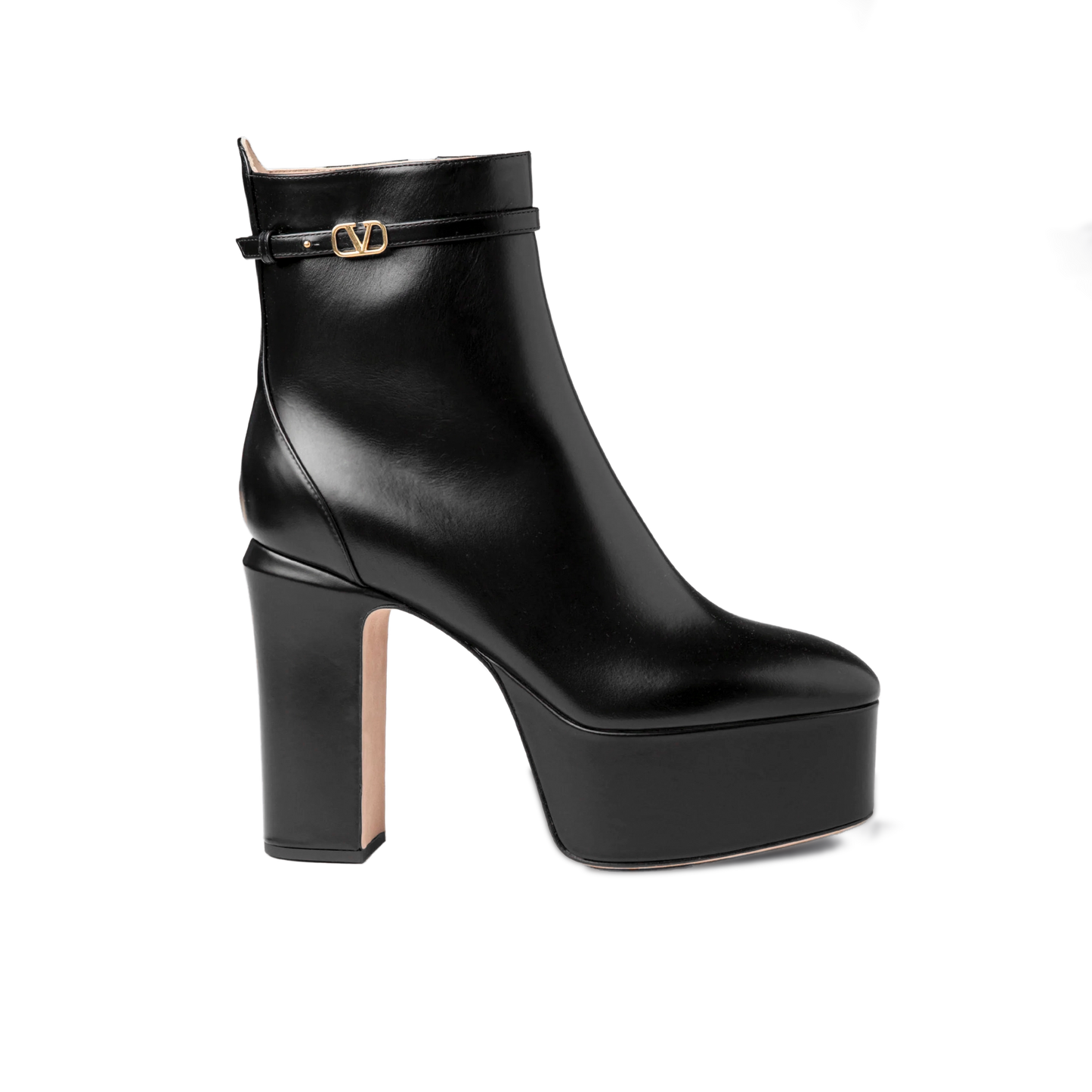 Botas Negras Valentino Vlogo 125 mm
