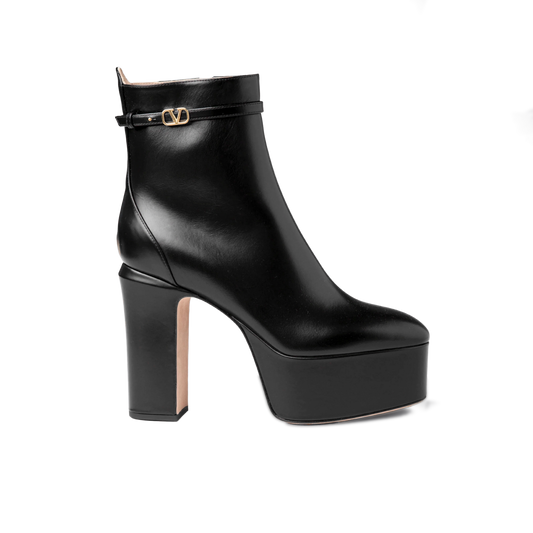 Botas Negras Valentino Vlogo 125 mm