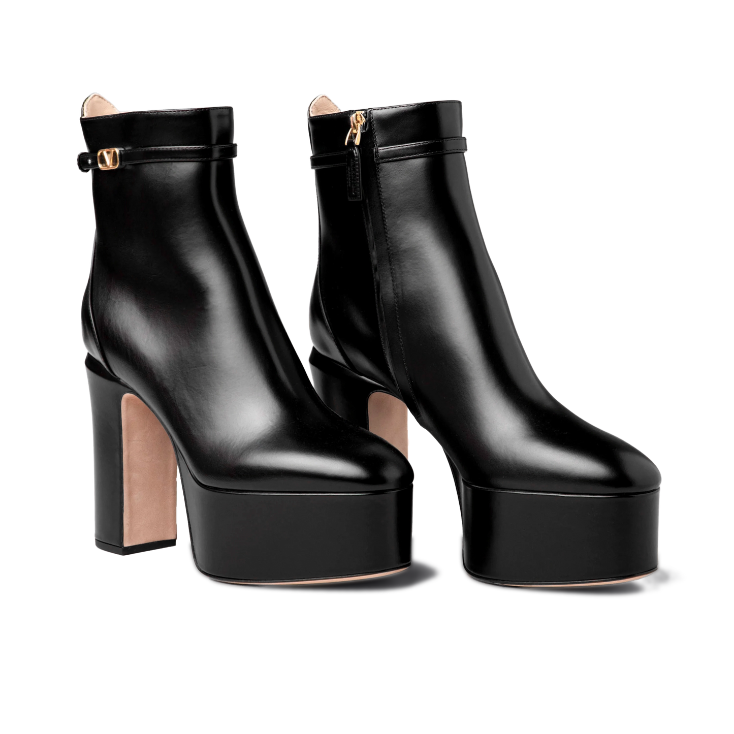 Botas Negras Valentino Vlogo 125 mm