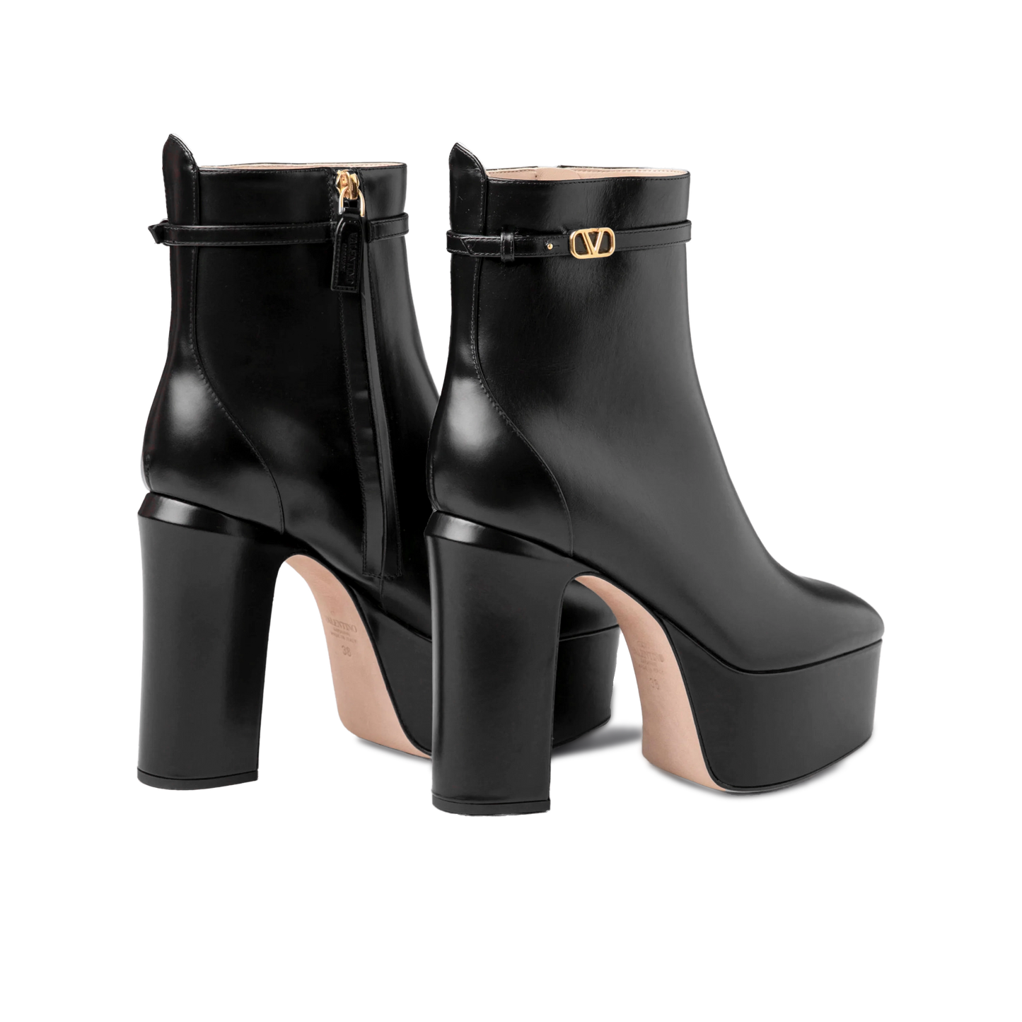 Botas Negras Valentino Vlogo 125 mm