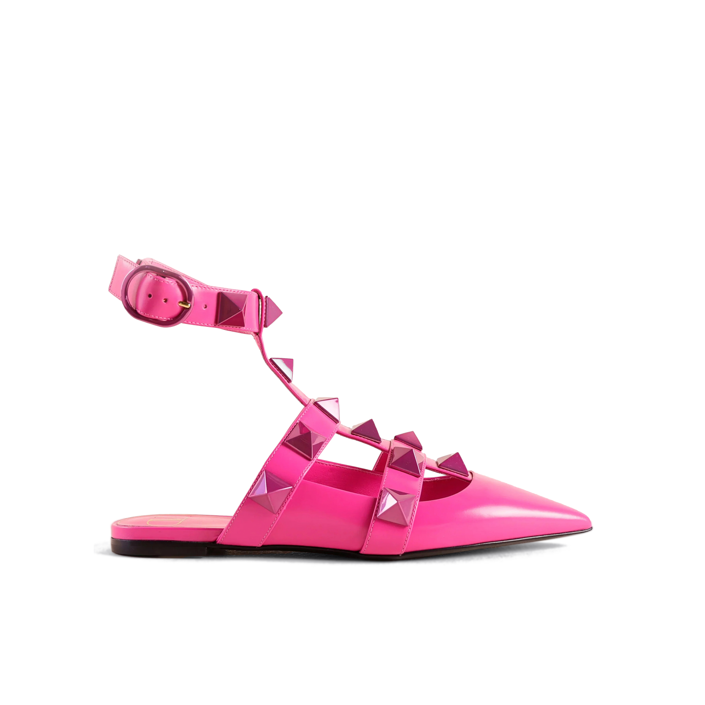 Sandalias Rosa-Rosa Valentino Flat