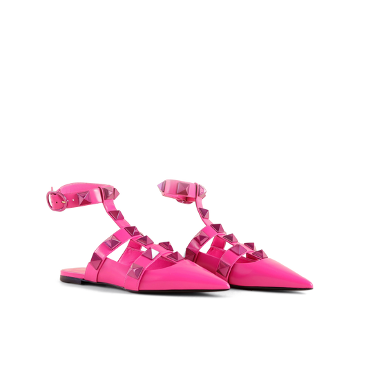 Sandalias Rosa-Rosa Valentino Flat