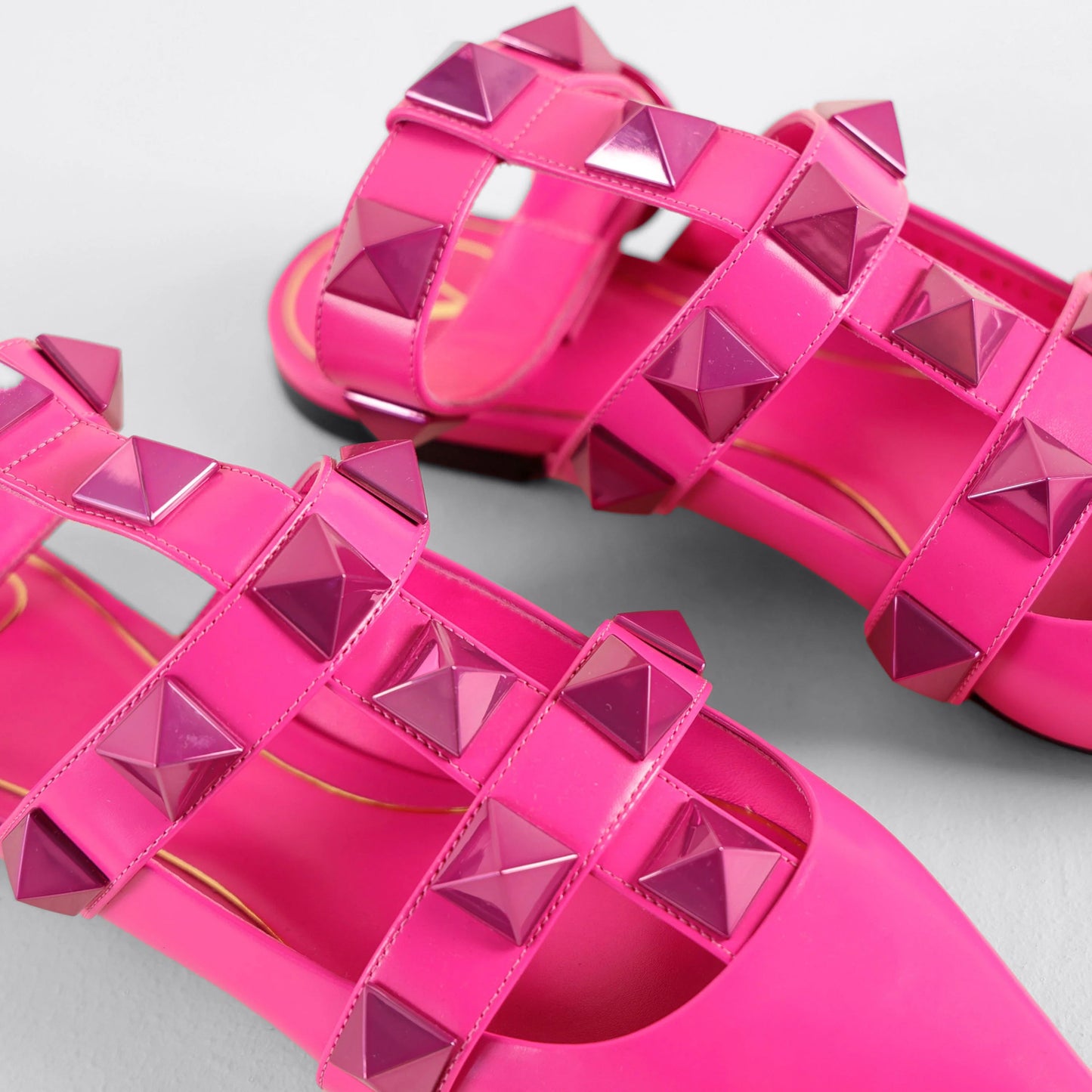 Sandalias Rosa-Rosa Valentino Flat