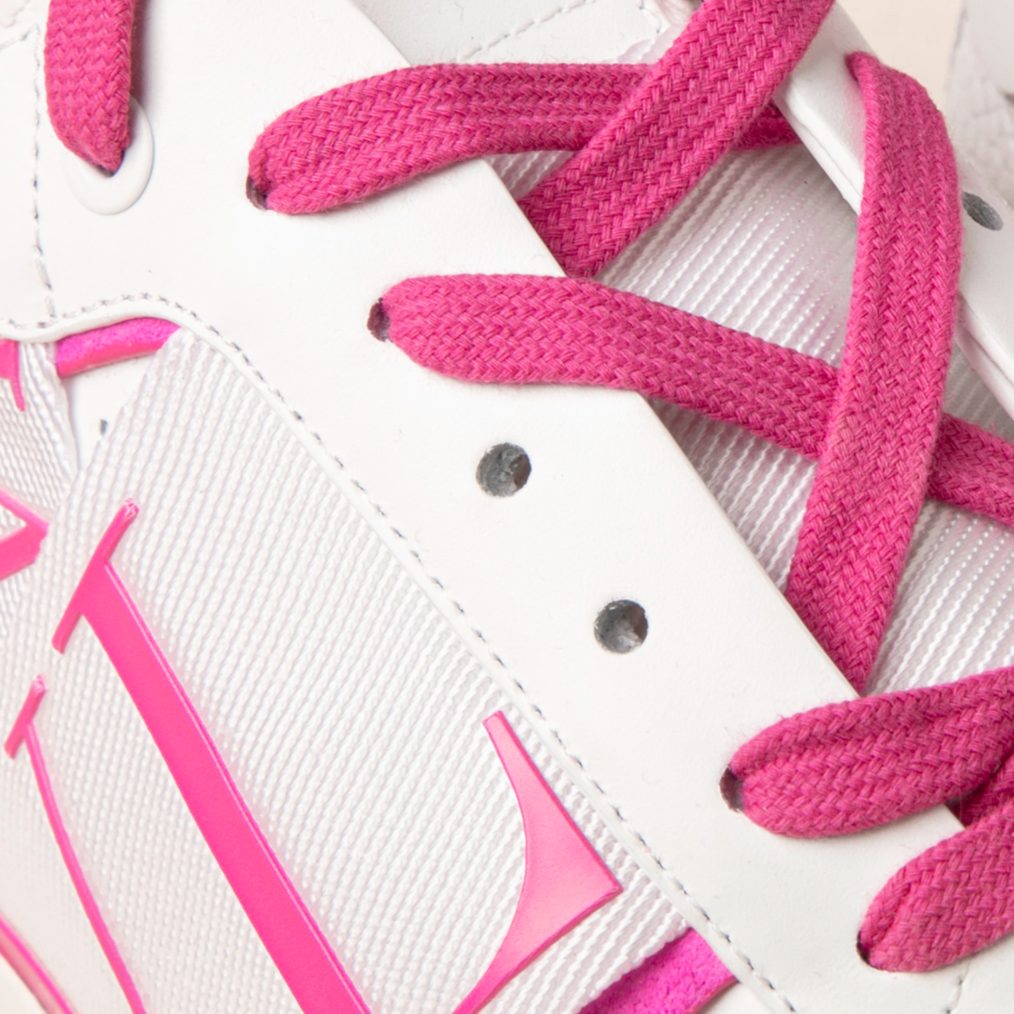 Sneakers Blanco Rosa Valentino Vl7N