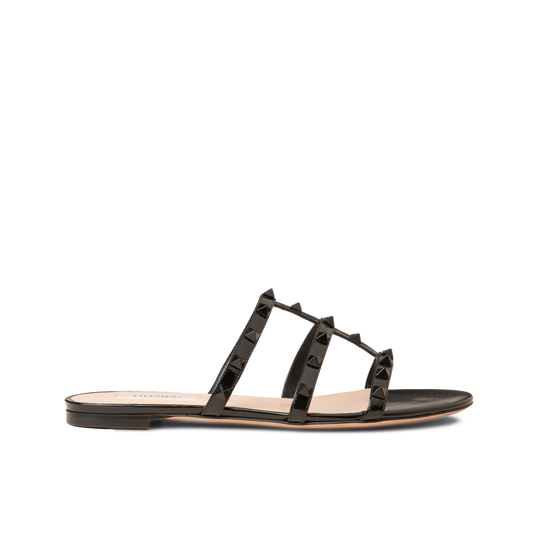 Sandalias Negras Negro Valentino Multirockstuds
