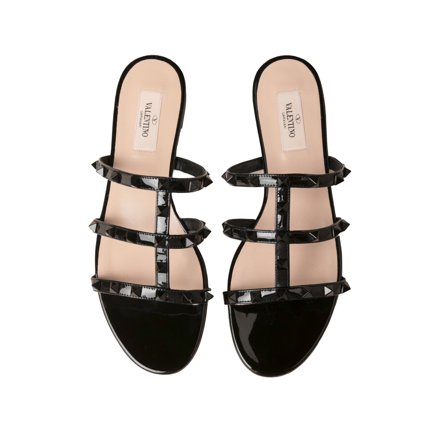 Sandalias Negras Negro Valentino Multirockstuds