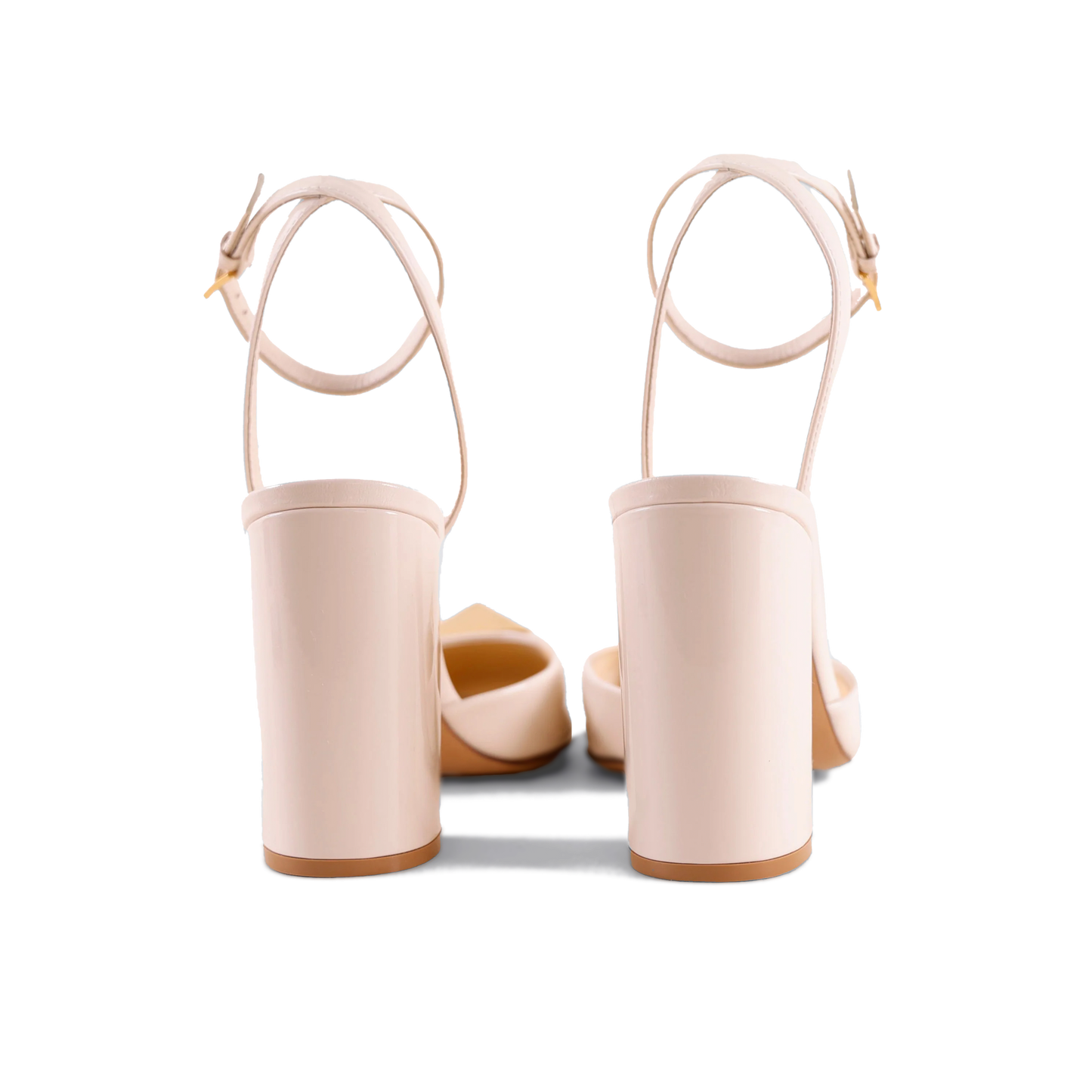 Sandalias de Tacón Blanco Valentino Roman Stud
