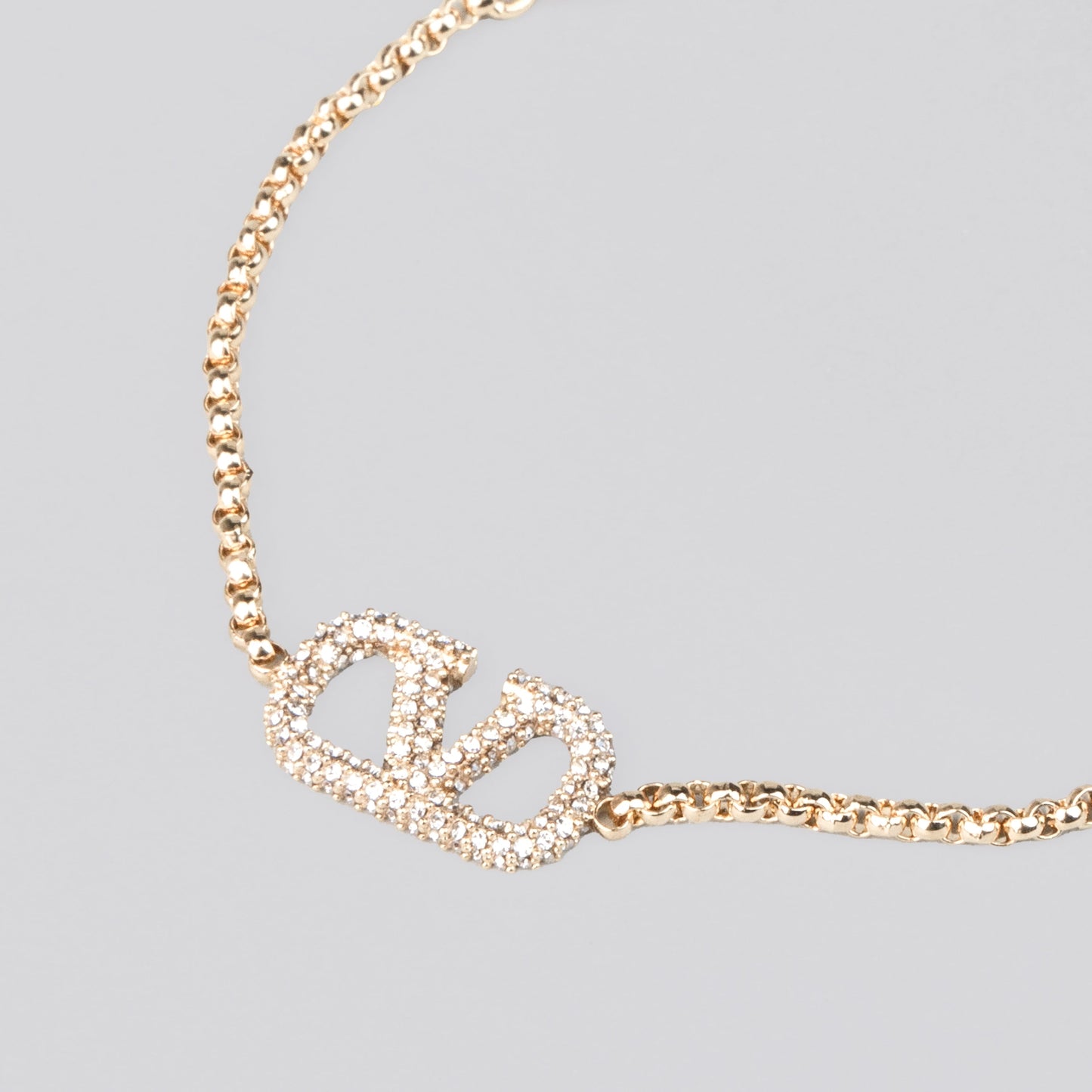 Brazalete Dorado Valentino Crystals Vlogo