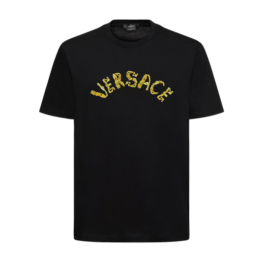 Camiseta Negra Versace Seashell