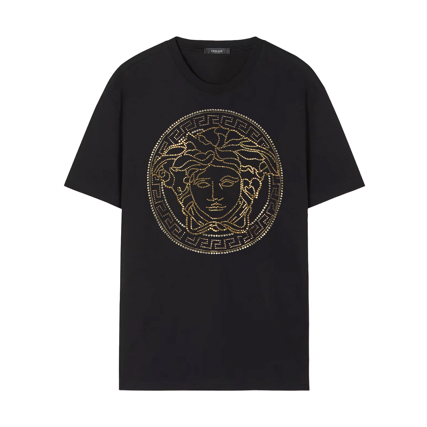 Camiseta Negra Versace Gold Medusa