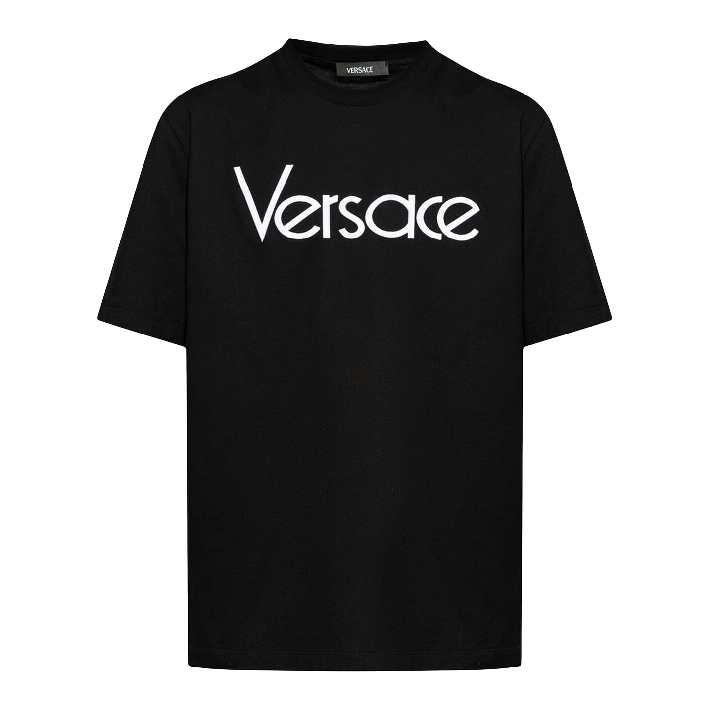 Camiseta Negra Versace Logo