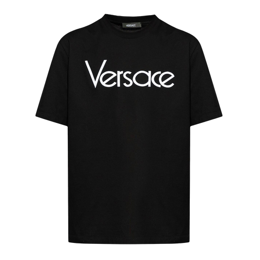Camiseta Negra Versace Logo