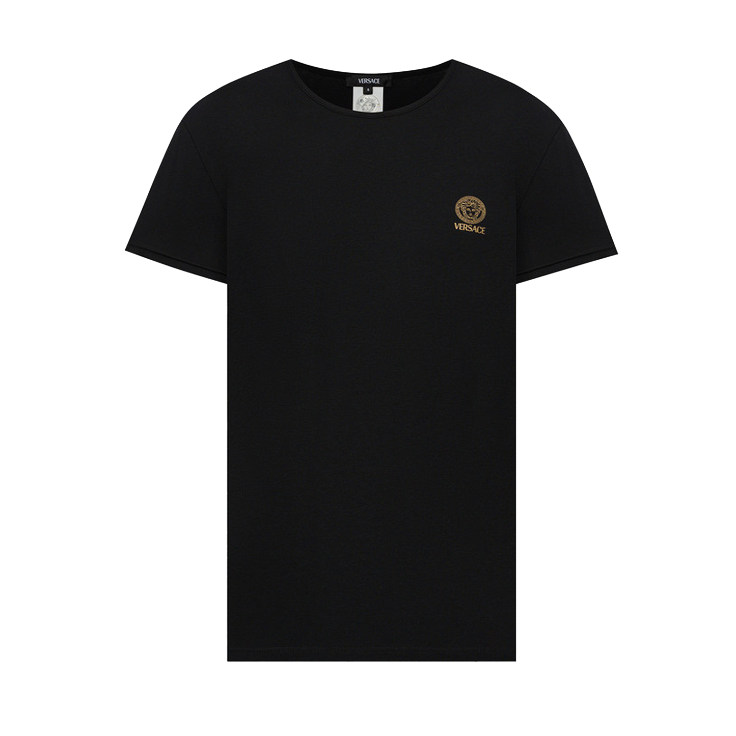 Camiseta Negra Versace Basic Medusa Underwear