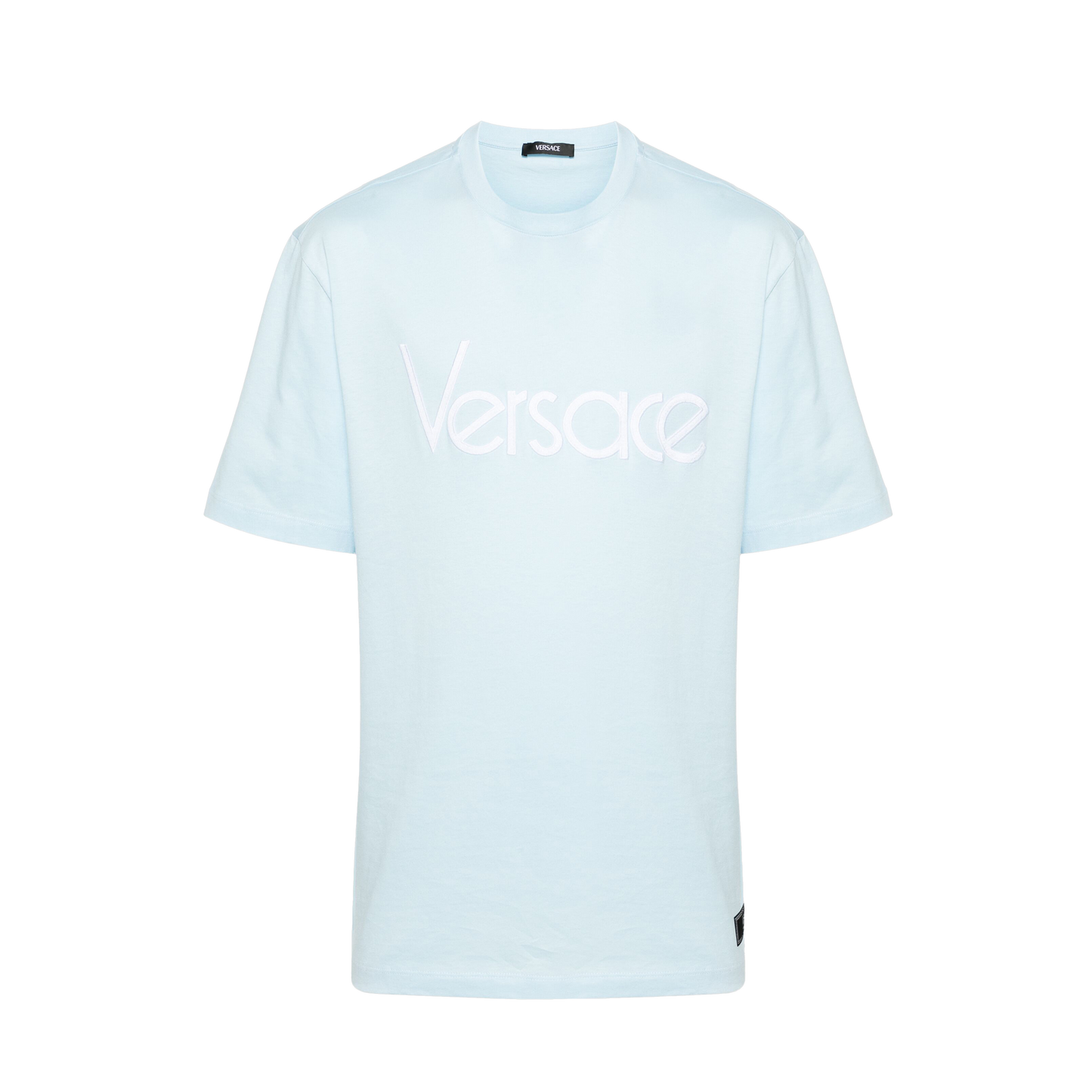 Camiseta Celeste Versace Logo