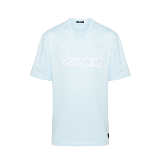 Camiseta Celeste Versace Logo
