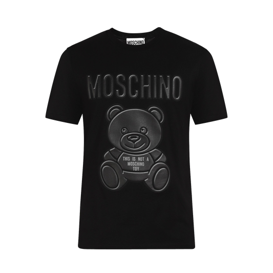 Camiseta Negra Moschino Big Teddy