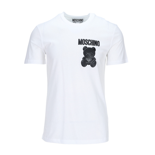 Camiseta Blanca Moschino Black Teddy