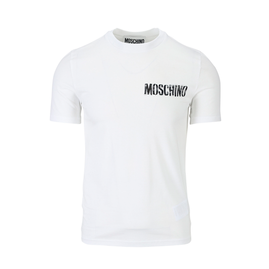 Camiseta Blanca Moschino Chest Logo