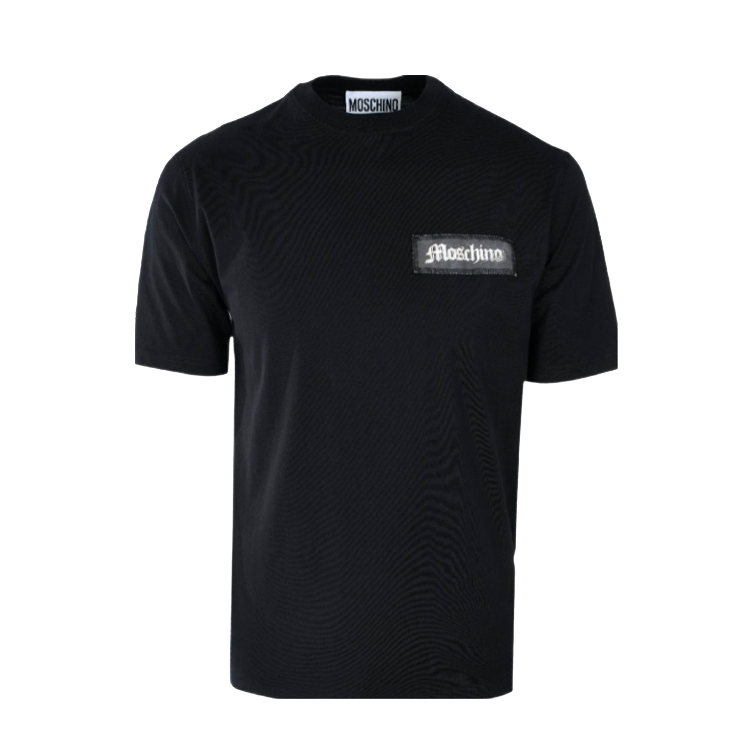 Camiseta Negra Moschino Chest Logo